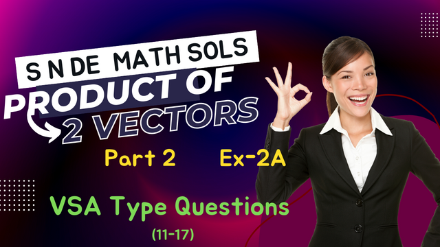 Product of two Vectors