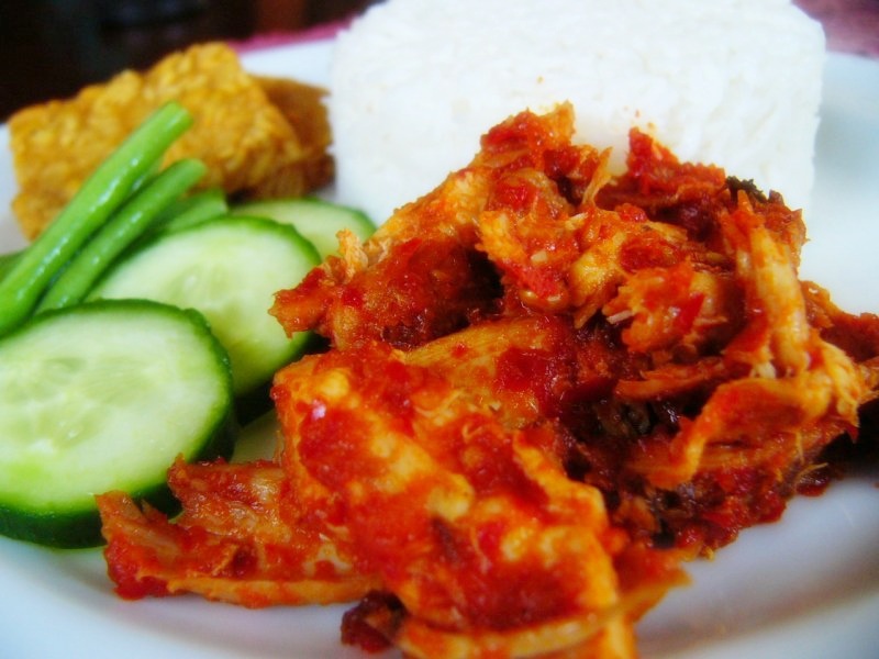  Resep  Masakan Indonesia Resep  Ayam  Suwir Pedas 