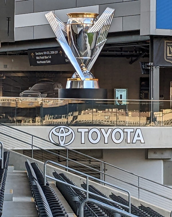 A photo I took at the Banc of California Stadium near downtown Los Angeles...on December 12, 2022.