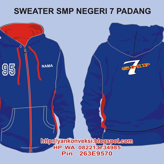 SWEATER PESANAN SMP 7 PADANG