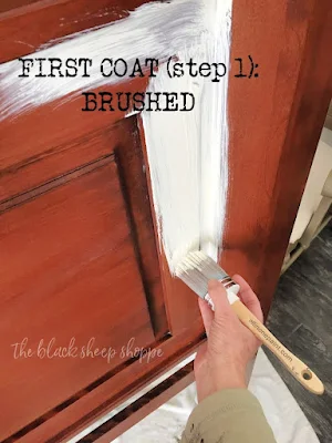 Two step process for a smooth paint finish