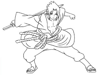 Sketsa Mewarnai Gambar Kartun Naruto 20169