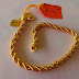 SOLD Rantai Tangan Pintal Bubut Hollow 6.28g u102 18.6cm 0.4cm 