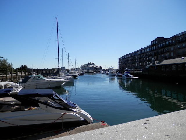 promenade le long du port de Boston