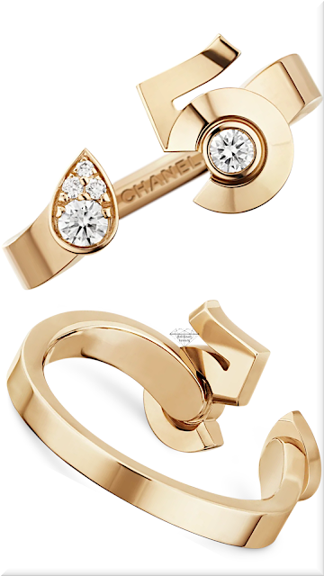 ♦Chanel Extrait de No5 diamond ring in 18K gold #chanel #jewelry #gold #brilliantluxury