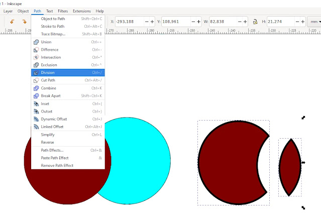 Cara Memotong Objek Inkscape Dengan Shaping