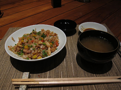 Fried Rice and Miso Soup at Edo Bangalore