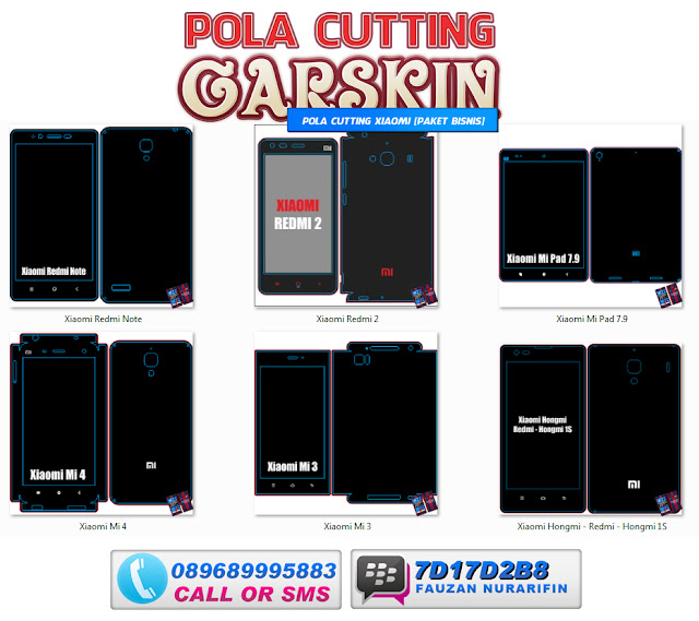 Pola Cutting XIAOMI [Paket Bisnis]