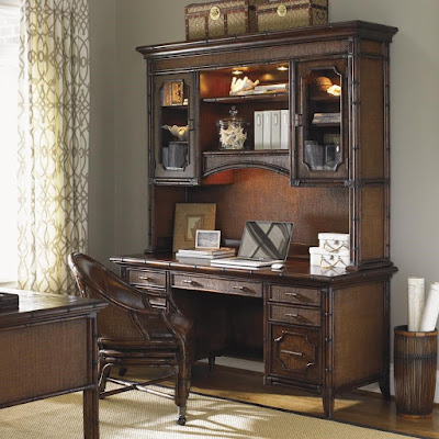 Isle of Palms wood credenza and desk