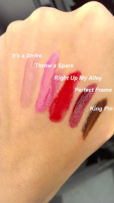 MAC Its a strike collection lipstick swatches