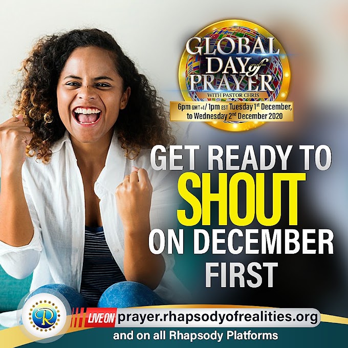 It's a Global day of prayer with pastor Chris Oyakhilome