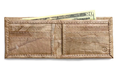 Leaf Leather Bifold Wallet - Natural