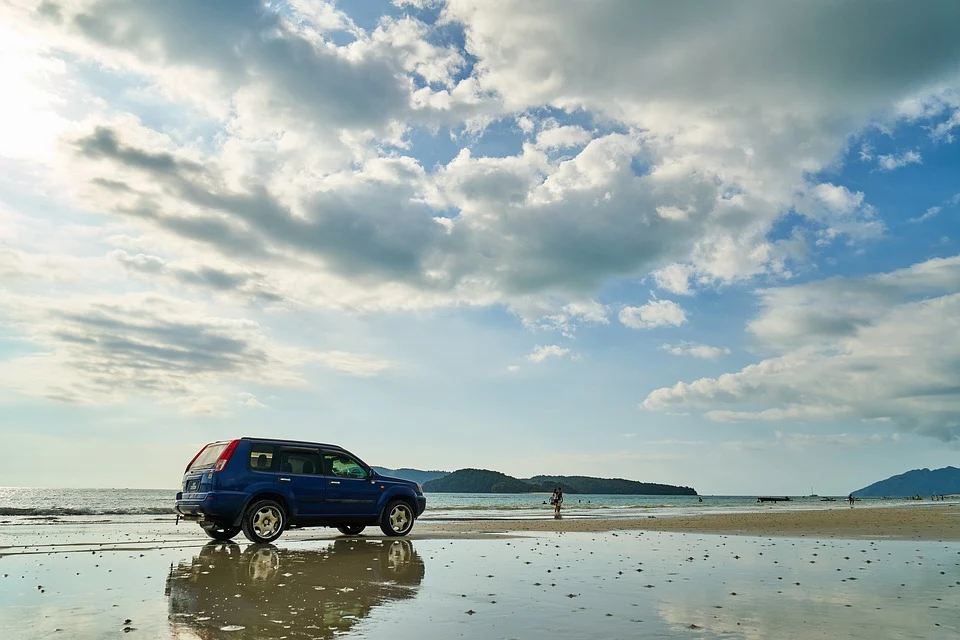 coche playa