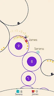 Screenshots of the Running circles for Android tablet, phone.