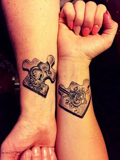 matching couple wrist tattoo