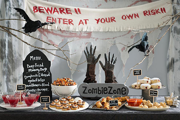 Zombie party birthday party themes