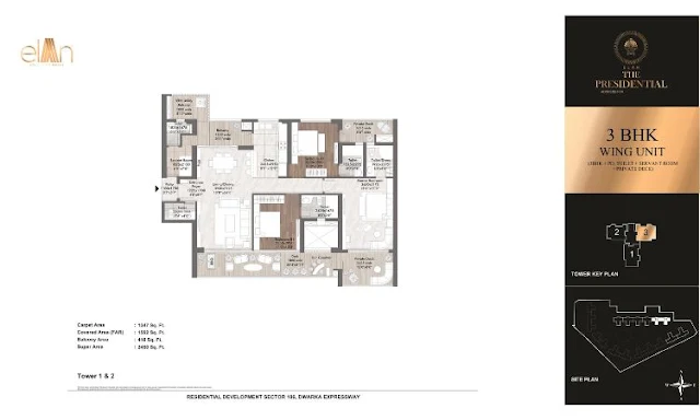 Elan Sector 106 Floor Plans