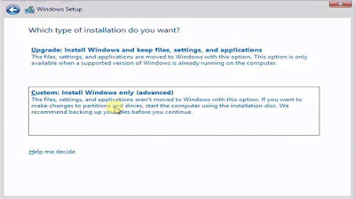 custom cara instal windows 8