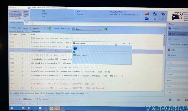 VW GOLF 7 (2018) Immobilizer Coding by VXDIAG VCX SE 6154 ODIS 6