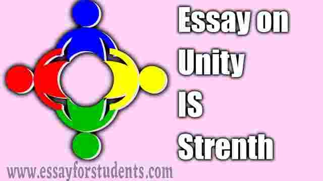 essay on unity is strength for class 12
