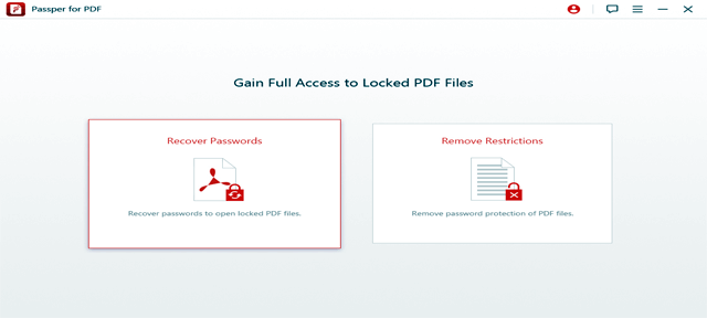 Passper for PDF - Unlock PDF Password Easily and Quickly