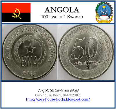 Angola 50 Centimos @ 30