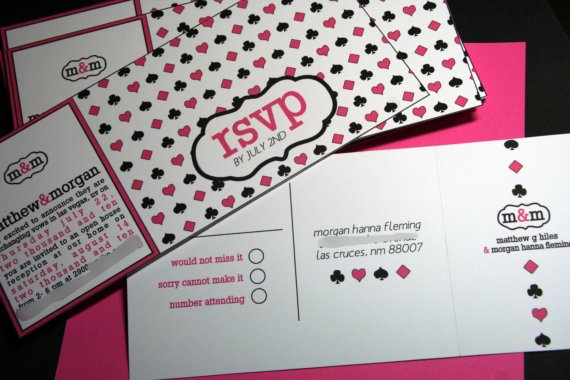 vegas wedding invitations. Vegas Style Wedding