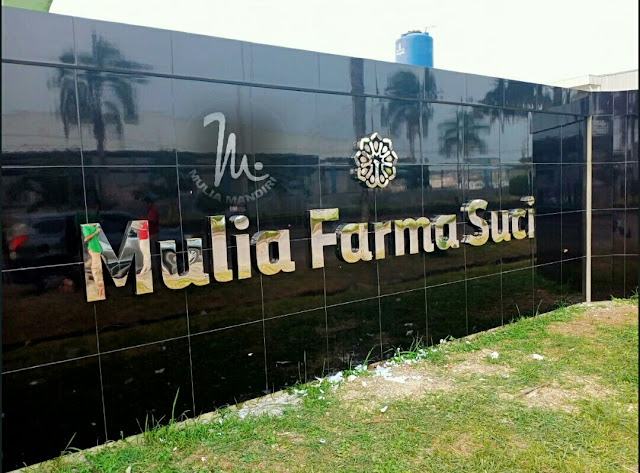 Huruf Timbul Stainless PT. Mulia Farma Suci , Kawasan Industri Modern Cikande - Banten