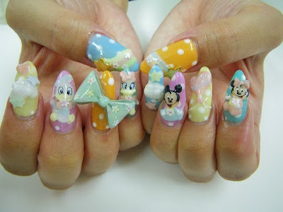 Cartoon Nail Art Designs