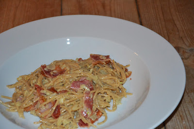 spaghetti mælkefri pasta carbonara 