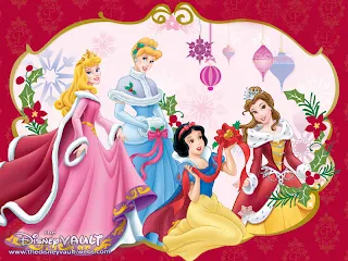 The Disney Princess Wish You a Merry Christmas.