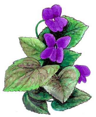 tattoos of violet flowers