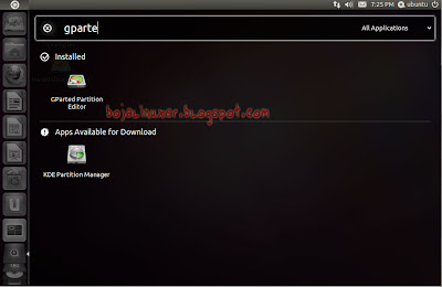 GParted On Ubuntu 11.04