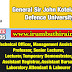 Vacancy In General Sir Kotelawala Defence University 
