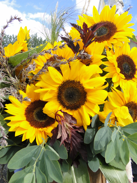 bright yellow sunflowers