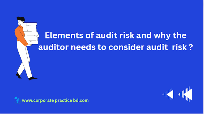 Elements of audit risk and why the auditor needs to consider audit  risk ?