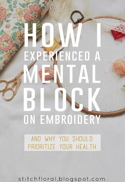 How I experienced mental block on embroidery