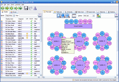 Wedding Reception Seating Plan on Table Seating Plan For Your Wedding Celebration Or Event