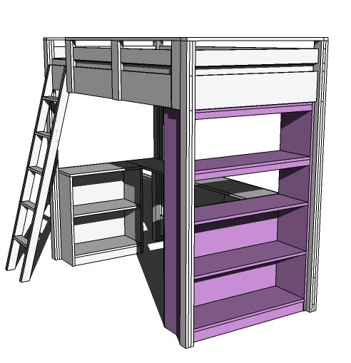  About a BIG Bookcase?  Free and Easy DIY Project and Furniture Plans