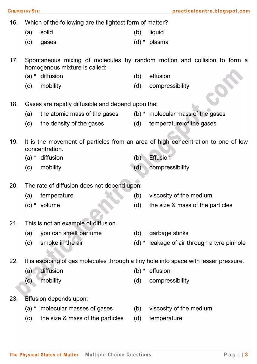 the-physical-states-of-matter-multiple-choice-questions-3