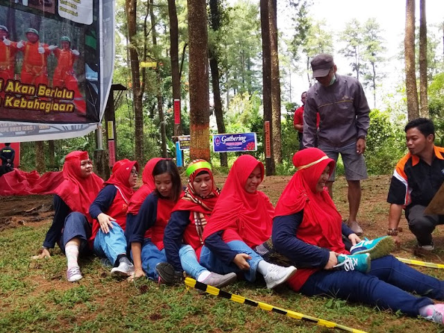 Acara Outbound Gathering di Kawasan Malino Tinggimoncong Gowa Makassar