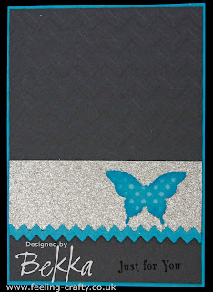 Inlaid Glitter Butterfly - A Tutorial by Stampin' Up! Demonstrator Bekka on how to create this stunning effect.  www.feeling-crafty.co.uk