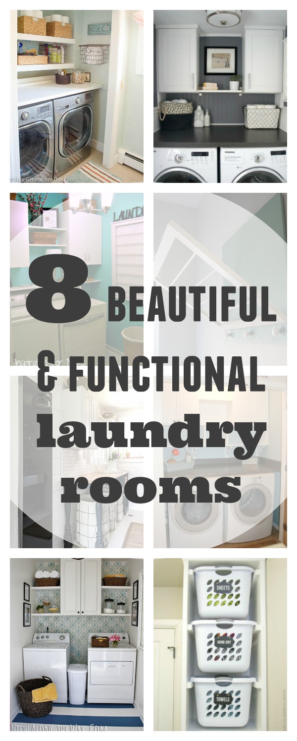 8 beautiful, functional, and organized laundry rooms: a round-up of the best laundry room renovations the Internet has to offer! :) 