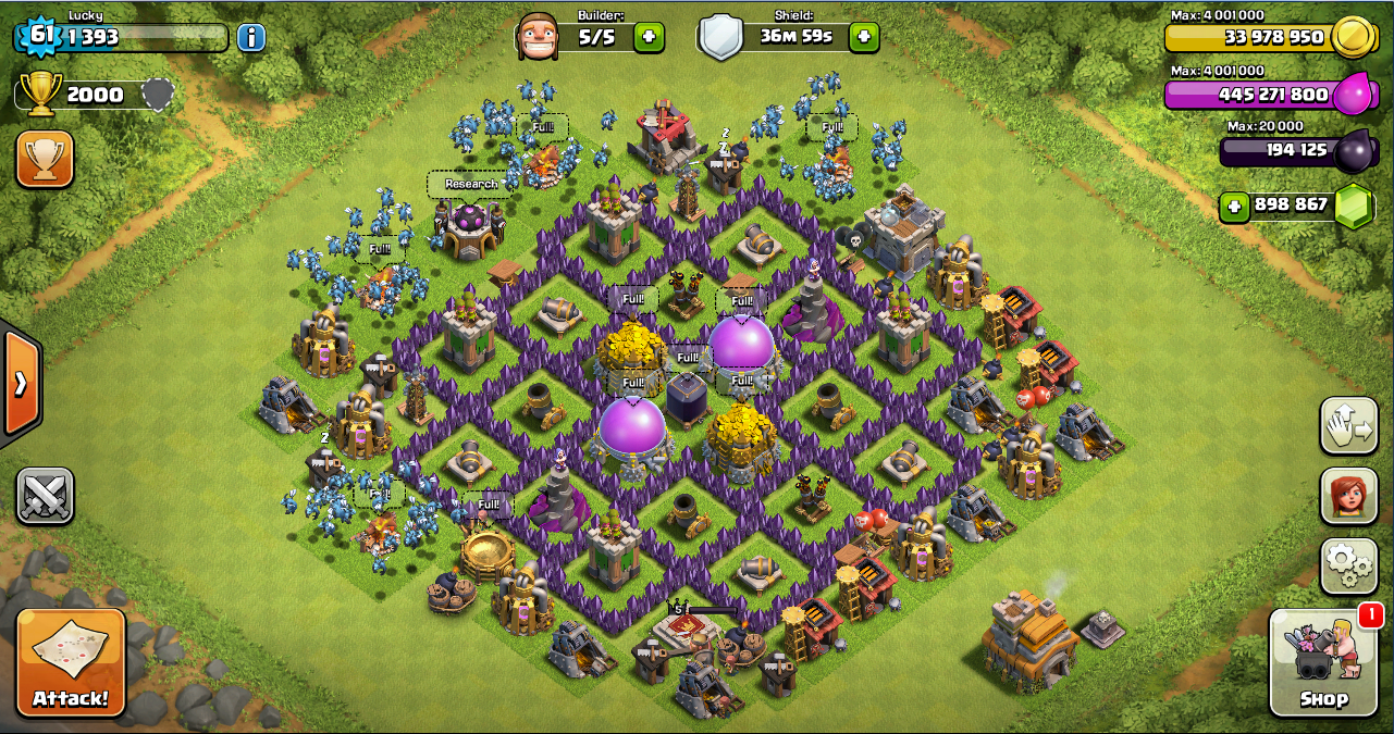 Farming Base Clash of Clans TH 7 - Design Base Clash Of 