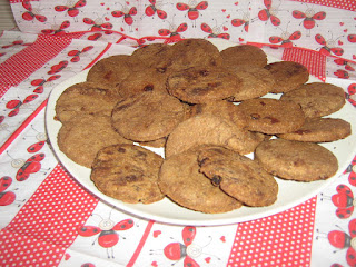 Wholemeal Cookies with Chocolate and Raisins