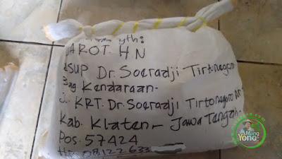 Benih padi Trisakti pesanan JAROT H.N Klaten, Jateng