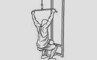 Wide-grip pulldown behind the neck - starting position