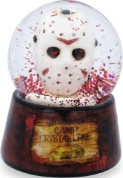 Friday the 13th Jason's mask snow globe