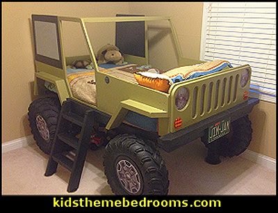 Jeep Bed Wood Working Plans - DIY Kids Bed