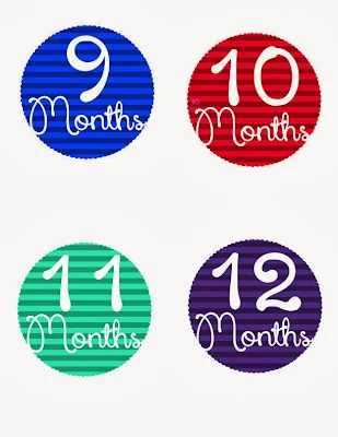 FREE Monthly Baby Stickers